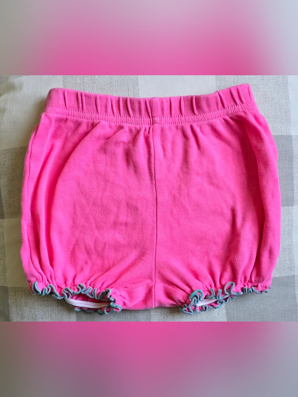 Pink Baby Girl Bloomers Diaper Cover Size 6-9 Months